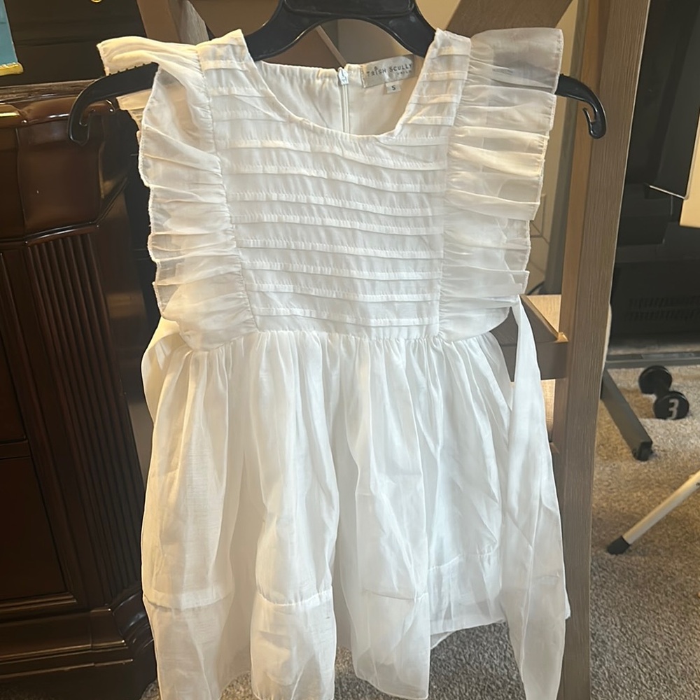 Elegant White Kids Formal Dress